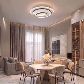 BRILAGI - Plafonieră LED dimabilă FLARE LED/70W/230V Ø 50 cm albă/neagră + telecomandă