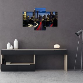 Tablou cu orașul nocturn (90x60 cm)