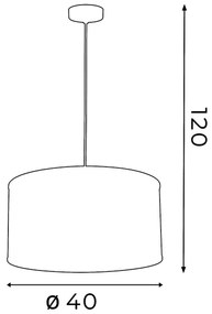 Lustră FELIX 1xE27/60W/230V negru