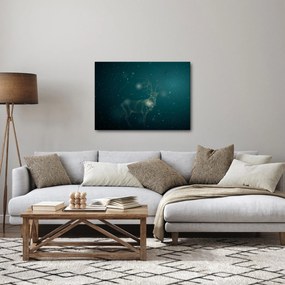 Tablou - Cerb magic noaptea (70x50 cm)