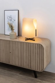 Veioza/Lampa de masa design decorativ LUANG M Black/camel