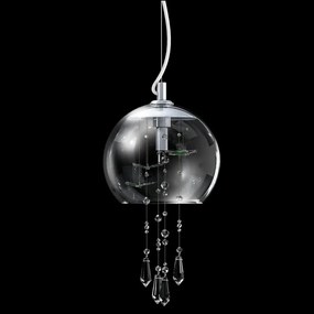 Lustra moderna Vision decorata cu fluturi si Cristal Bohemia Exclusive PAPILLON 01 – CH