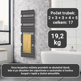 AQUAMARIN Radiator vertical pentru baie, 1600 x 500 mm