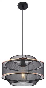 Lustra/ Pendul metal negru/auriu BELLONA