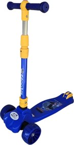 Trotineta copii cu roti luminoase din silicon NOVOKIDS™ Mini Scooter 8020, Cu melodii si lumini, 3 roti, Pliabila, Maner reglabil pe inaltime, Maxim