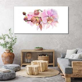 Tablou canvas Acuarela flori de orhidee