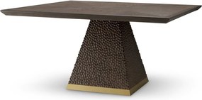 Masa dining design LUX Rexton 150x150cm, Ebony oak veneer