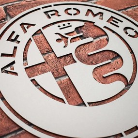 DUBLEZ | Sigla din lemn pentru perete - Alfa Romeo
