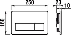 WC suspendat + capac WC MIO + plăcuță de comandă DUAL + modul încastrat + garnitură