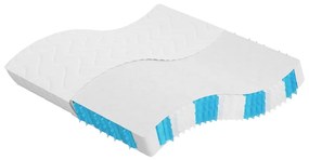 vidaXL Saltea cu arcuri buzunar, fermitate medie, 200x200 cm