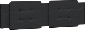 vidaXL Pernă pentru tăblie pat, Zadar, negru, 180 cm, piele artificială