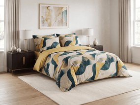 Lenjerie de pat din microfibra flanelata ABSTRIVA colorata Dimensiune lenjerie de pat: 70 x 90 cm | 140 x 200 cm
