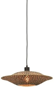 Lustra suspendata din bambus Bali orizontal S, 44cm