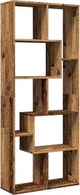 vidaXL Bibliotecă/separator cameră lemn vechi 67x25x161,5 cm lemn