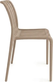 Set de gradina TREGO ISLAND - 4 scaune si masa rotunda ø 90 cm, bej