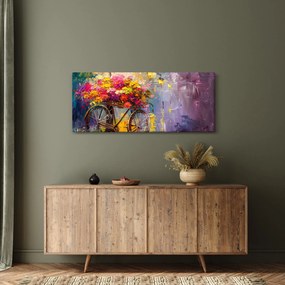 Tablou - Roată cu flori (120x50 cm)