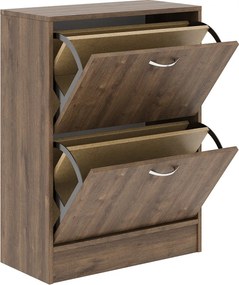 Pantofar Rin, 2 Usi, Stejar Bronz, 63 x 30 x 85 cm