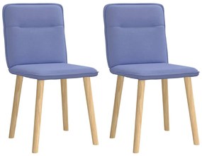 vidaXL Scaune de sufragerie 2 buc țesătură Jeans Blue