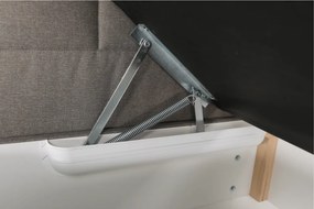 Pat tip BOXSPRING 180x200, taupe gri-maro, FERATA TV KOMFORT