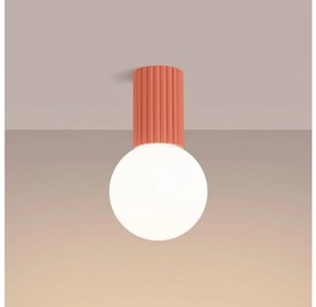 Plafonieră pentru baie Sollux SL.1753 HALO 1xG9/8W/230V IP44 roz