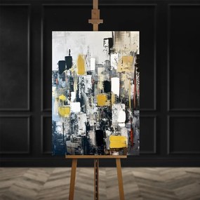 Tablou cu detalii pictate manual 70x100 cm Cityscape – Styler