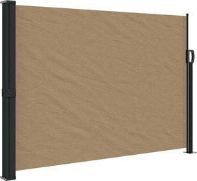 vidaXL Copertina laterală retractabilă, gri taupe, 140x500 cm
