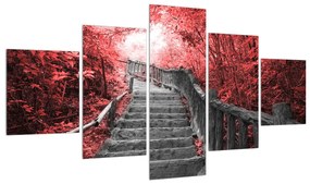 Tablou cu trepte prin peisaj  (125x70 cm), în 40 de alte dimensiuni noi