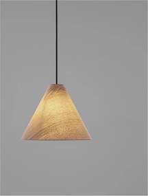 Lustra/Pendul lemn natural, ELYSIAN, D 30cm