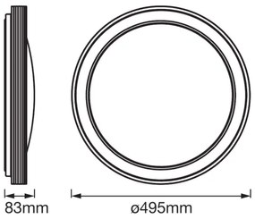 Ledvance - Lumină de plafon cu LED-uri Dimmer SMART + FRAME LED/32W/230V Wi-Fi