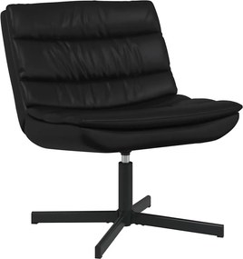 vidaXL Scaun pivotant Negru 63 x 75 x 76 cm PU