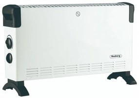Convertor pardoseala Rosberg R51974F, 2000W, 3 trepte, Auto oprire, Protectie la supraincalzire, Termostat, Alb