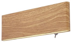 Aplica LED cu iluminat ambiental sus/jos SIEGFRIED aspect lemn 8W