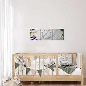 Tablou legumele (cu ceas) (90x30 cm)