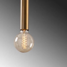 Lustră suspendată pe cablu TEMPO, 5 x E27, 40 W, 230 V, aurie