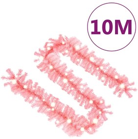 Ghirlanda de Craciun cu lumini LED, roz, 10 m 1, Roz, 10 m