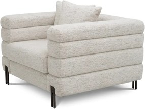 Fotoliu design LUX York, Seashell off-white