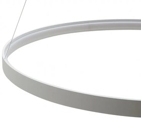 Lustra LED suspendata design modern circular CIRCLE 78, alb LA0716/1 - WH ZL