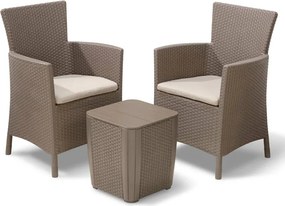 Set mobilier de grădină Iowa Balcon cu masă Luzon cappuccino