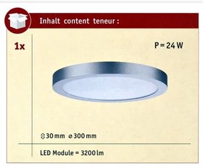 Plafonieră LED/22W Paulmann 70983 ABIA 230V