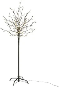 Copac decorativ cu LED-uri cu flori - 1,5 m, alb cald