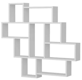 Etajeră de perete PAROLA 103,5x115,5 cm albă