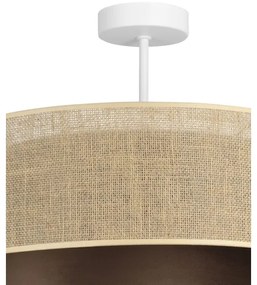 Plafonieră aplicată SARTA 1xE27/60W/230V, maro/iută