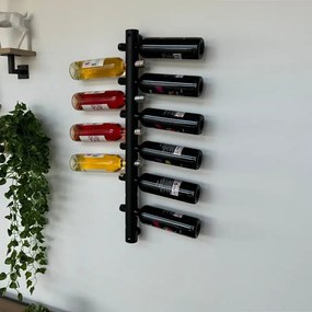 Raft de perete/suport vinuri, Wine Stand Homs, metal