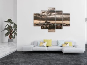 Tablou Castelului Praga în amurg (150x105 cm)