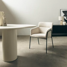 Fotoliu design crem HELSINKI
