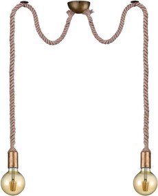 Lustră alămie ø 12 cm Rope – Trio