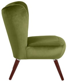 Fotoliu Max Winzer Sari Velvet, verde