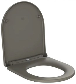Capac Wc cu soft close si quick release, Feeling, gri mat, RAK Gri