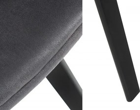 Set 2 scaune design scandinav Nordic Star microfibra gri antic