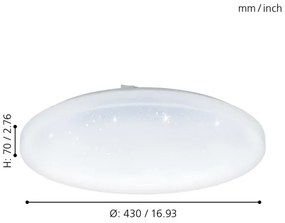 Eglo 97879 - LED Plafonieră FRANIA-S LED/33,5W/230V
